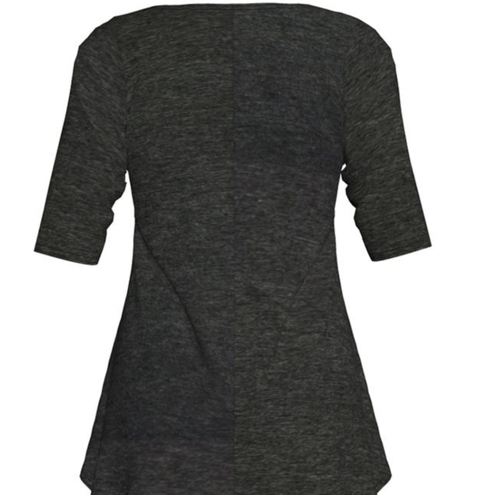 NIB Bella Flore Gray 3/4 sleeve tunic - Picture 2 of 4